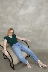 Paça Yırtık Detaylı Mom Jean