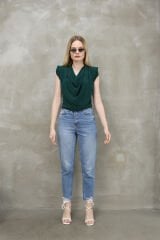 Paça Yırtık Detaylı Mom Jean
