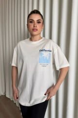 Sırt Baskılı Oversize Tshirt
