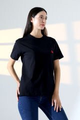 Kalp nakışlı T shirt