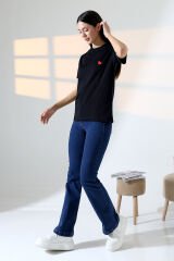 Kalp nakışlı T shirt