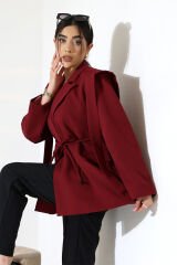 Kolu Sarkıtmalı Blazer Ceket