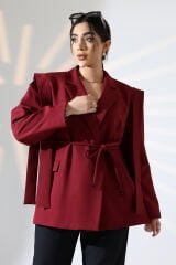 Kolu Sarkıtmalı Blazer Ceket
