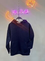 simli kapüşonlu sweat