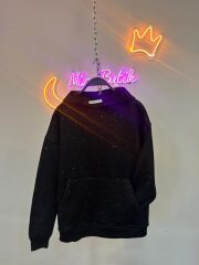 simli kapüşonlu sweat