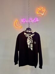 yaka fularlı sweat