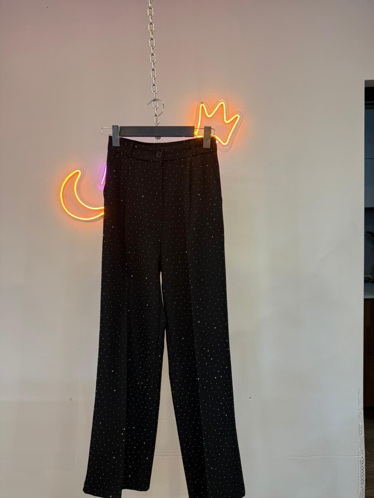 taşlı kumaş pantolon