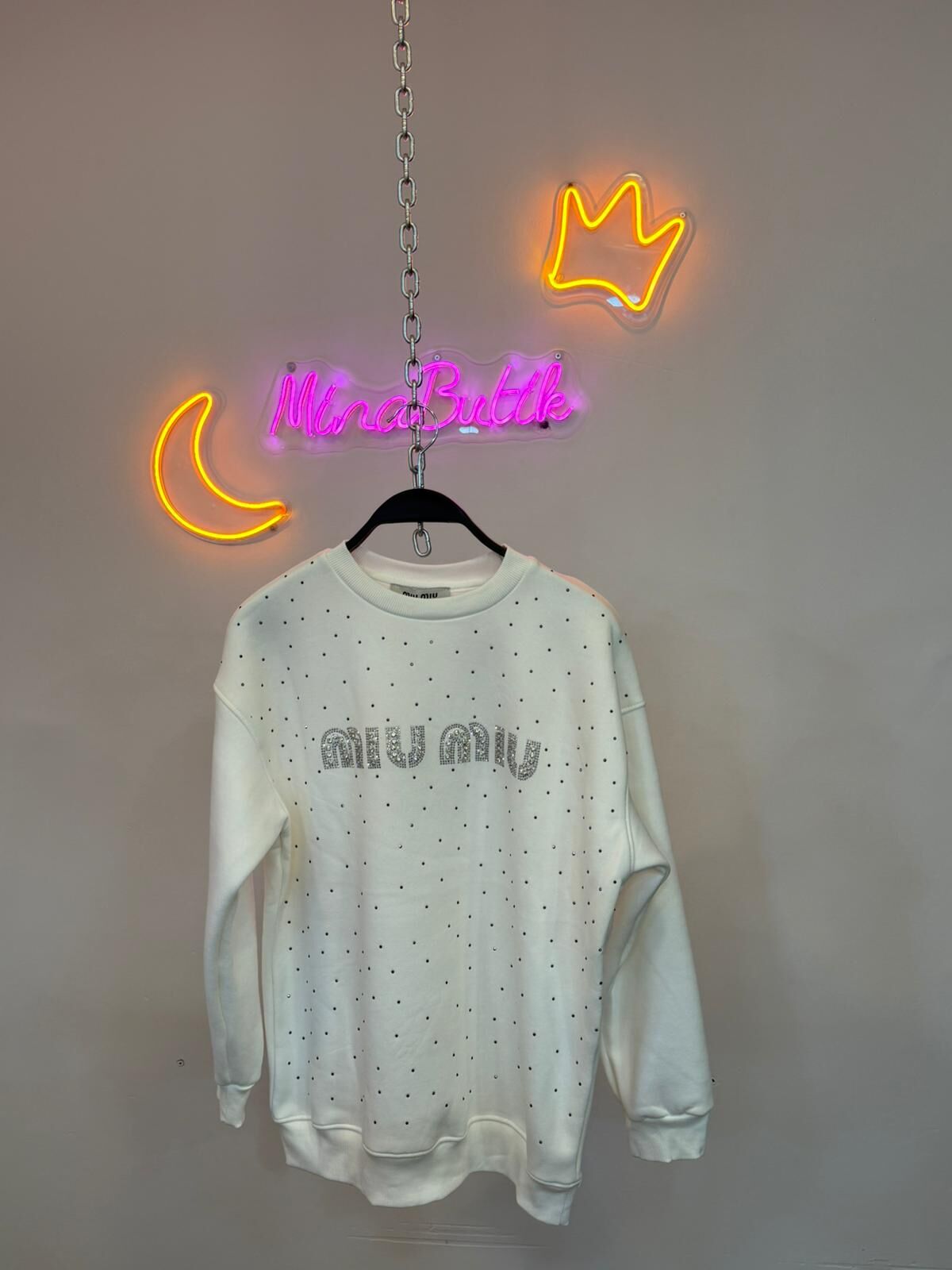 mıu mıu taşlı sweat