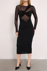 Transpran Maxi Boy Elbise