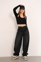 Tokalı Baggy Jean