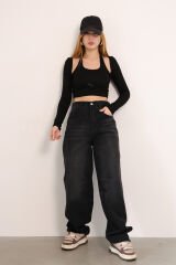 Tokalı Baggy Jean