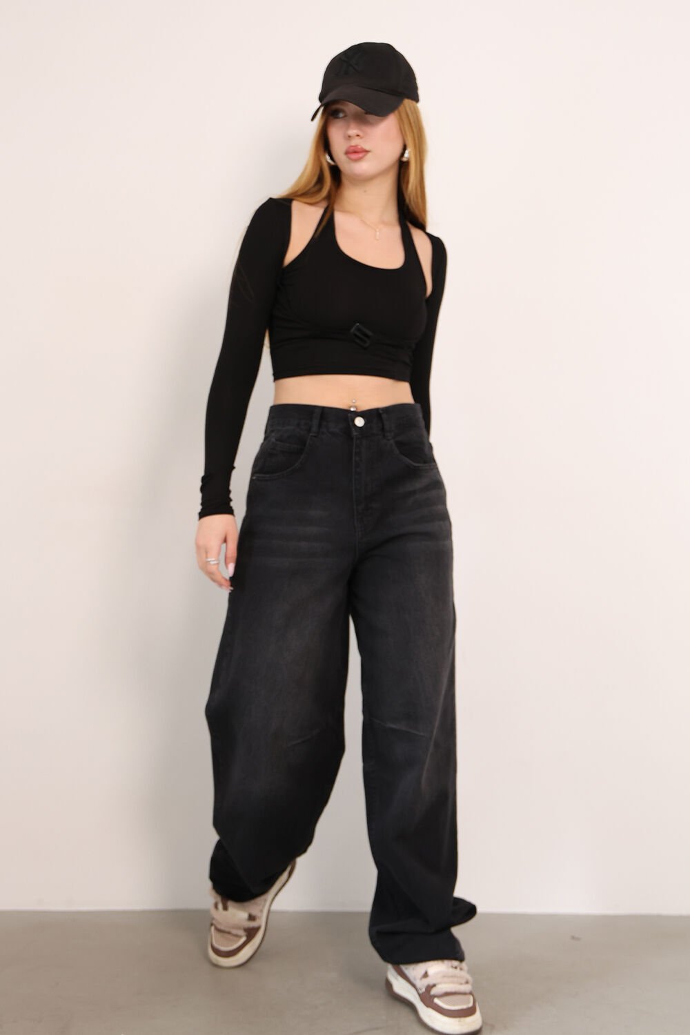 Tokalı Baggy Jean