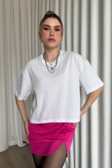 Kısa Düz Basic Tshirt