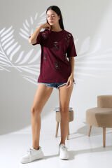 Ayıcık Nakışlı Oversize Tshirt