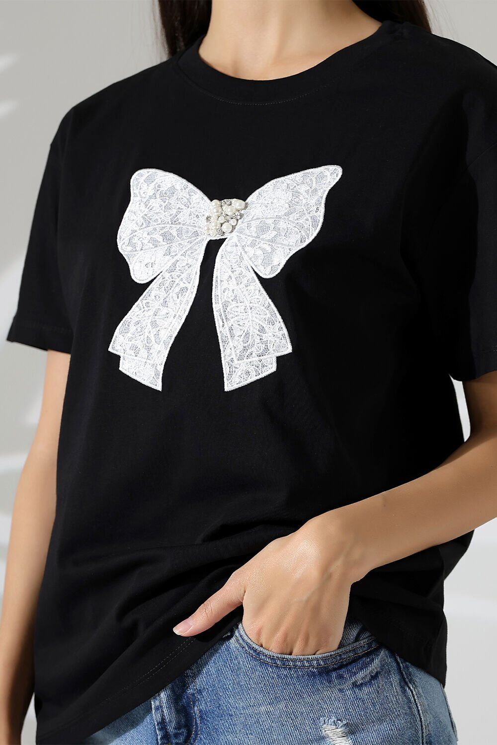 Kurdeleli Oversize Tshirt