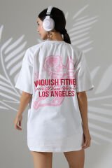 Sırt Baskılı Oversize Tshirt