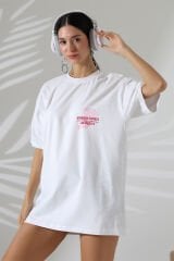 Sırt Baskılı Oversize Tshirt