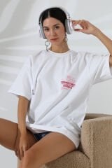 Sırt Baskılı Oversize Tshirt
