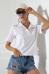 Yakalı Oversize Tshirt